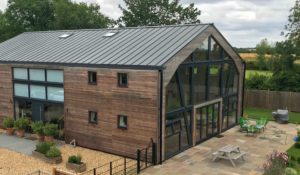 steel roof installers uk colourcoat urban on a barn